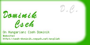 dominik cseh business card
